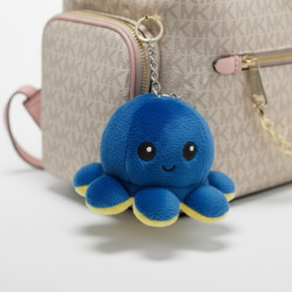 Reversible octopus Bag charm